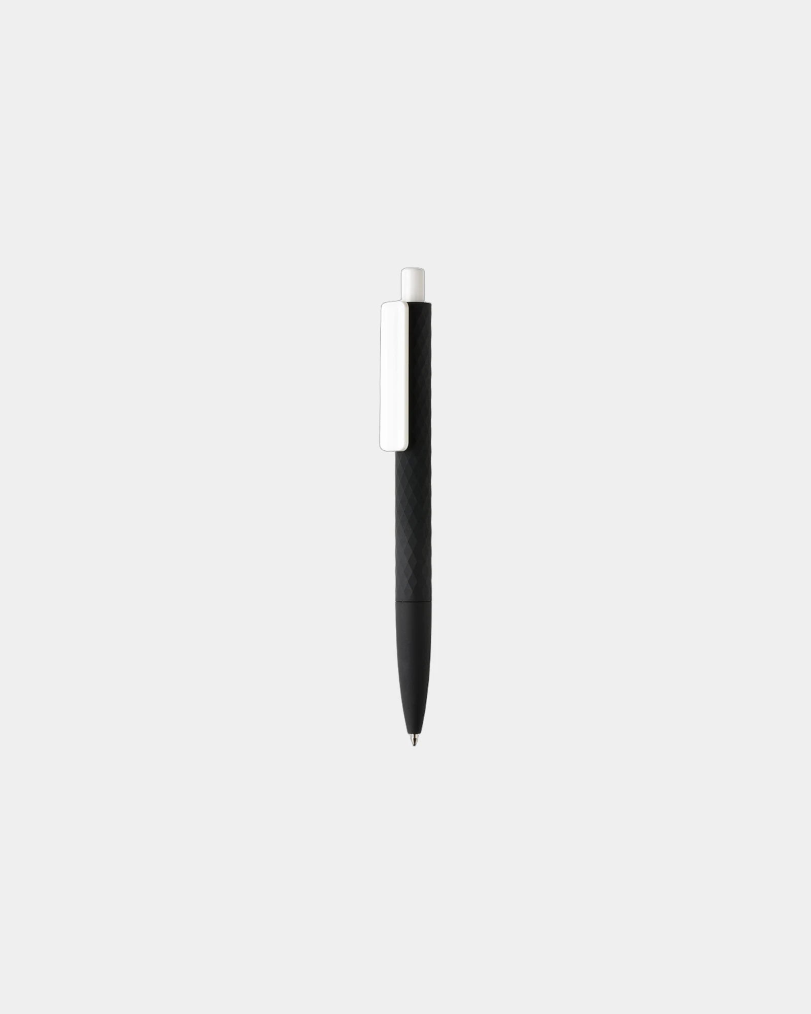 Stylo ABS recyclé finition gomme à personnaliser - Noir