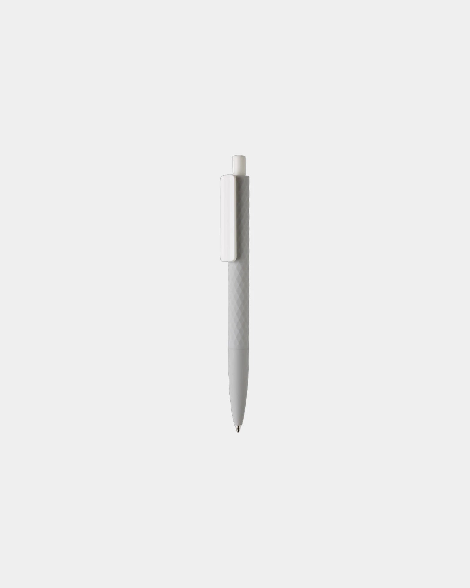 Stylo ABS recyclé finition gomme à personnaliser - Gris