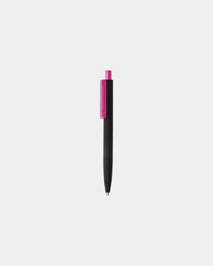 Stylo ABS recyclé finition gomme noire à personnaliser - Rose