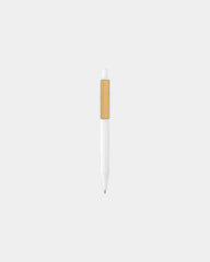 Stylo en ABS recyclé GRS avec clip en bambou à personnaliser - 7