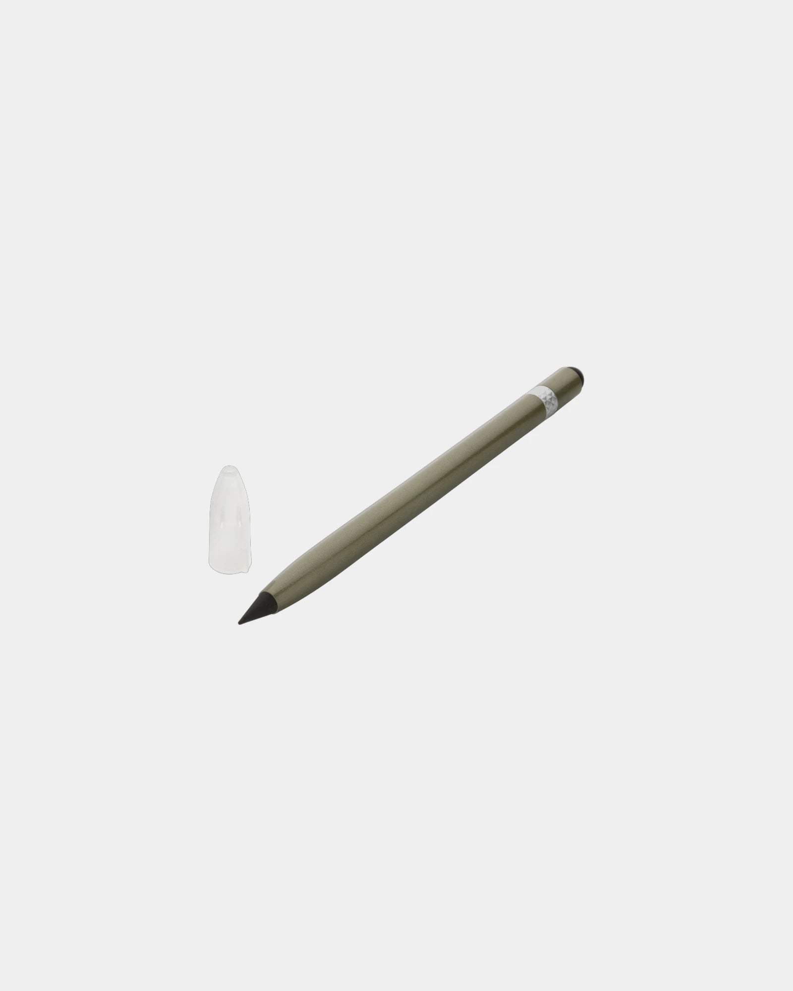 Crayon infini aluminium avec gomme à personnaliser - Vert