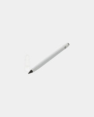 Crayon infini aluminium avec gomme à personnaliser - Blanc