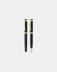 Set stylos laiton recyclé à personnaliser - Noir