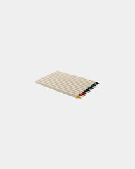 Set de 12 crayons de couleur recyclé à personnaliser - Blanc