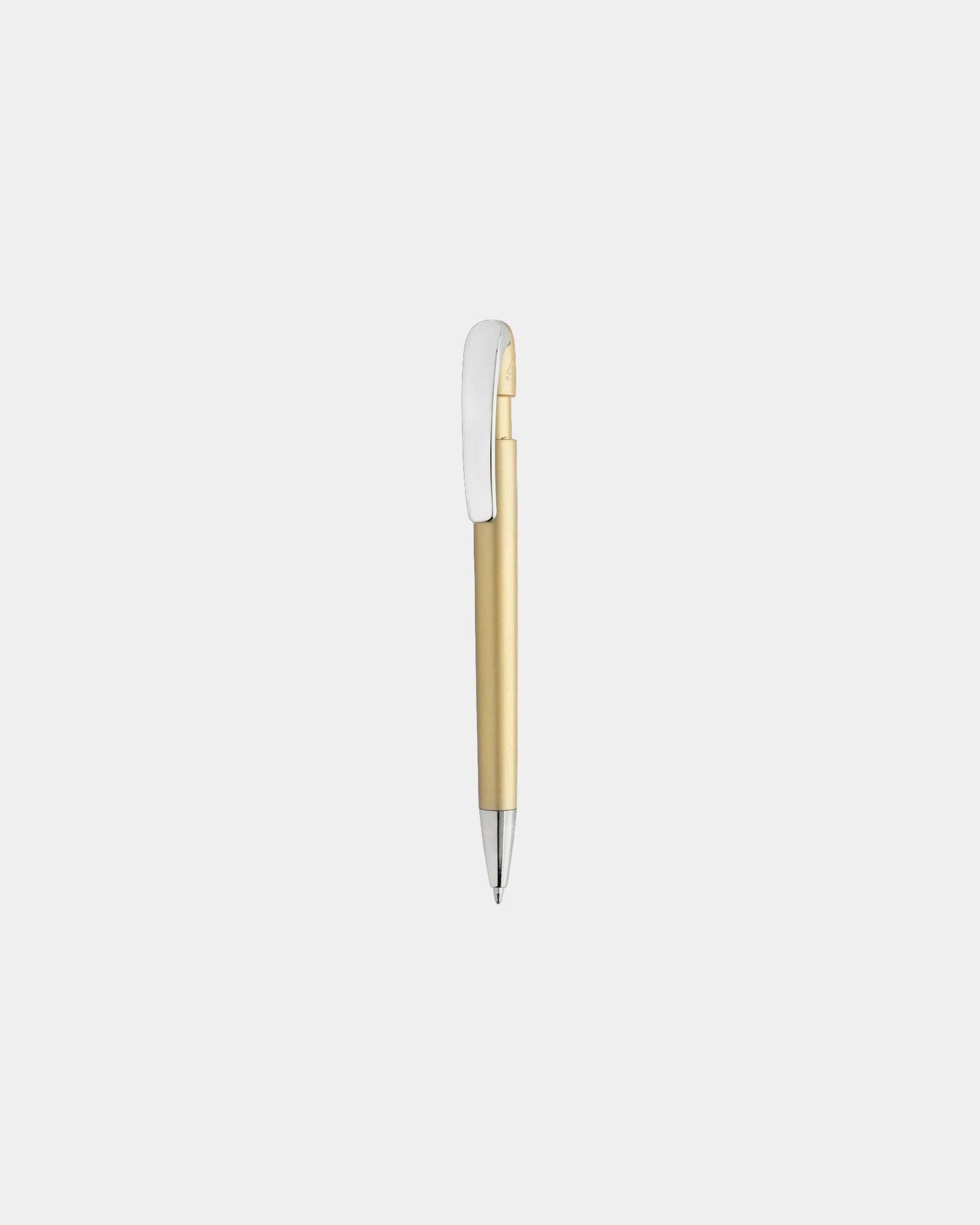 Stylo à clip métallique en ABS recyclé Glide à personnaliser - Doré