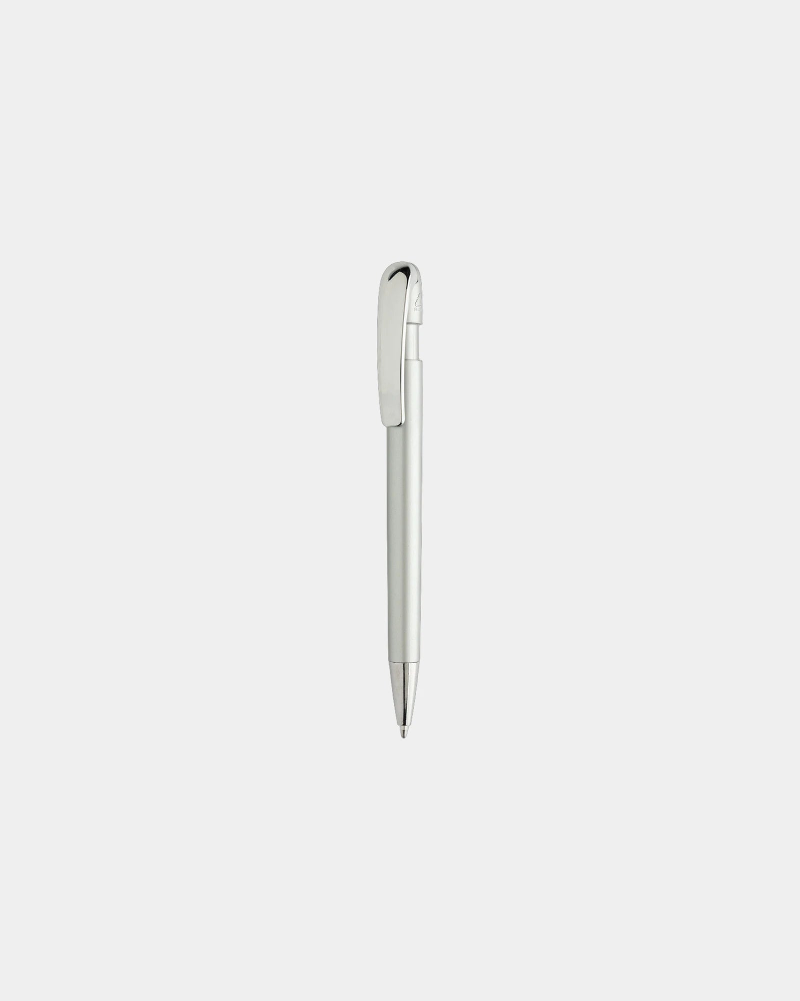 Stylo à clip métallique en ABS recyclé Glide à personnaliser - Gris