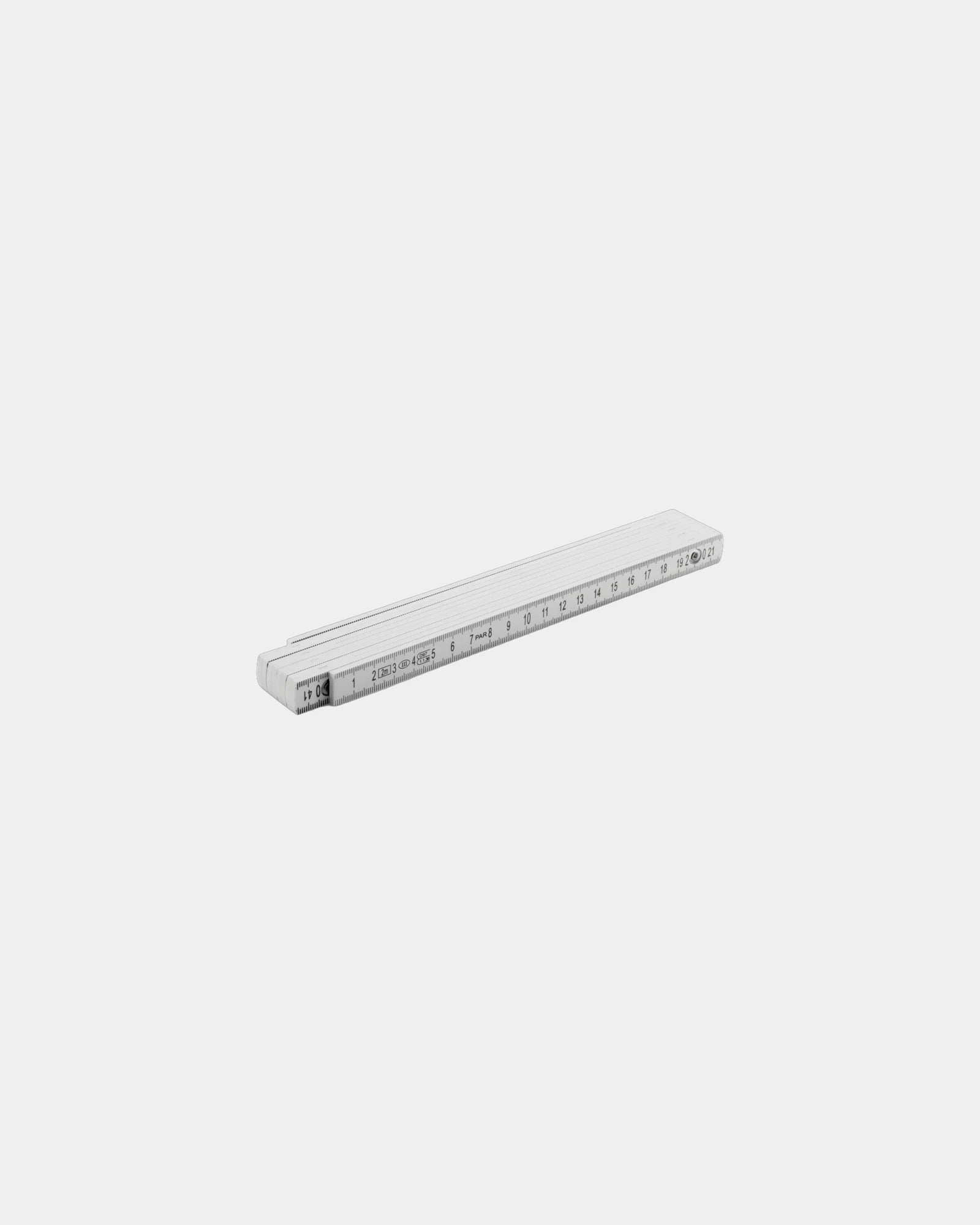 Mètre pliable fibre de verre 2m à personnaliser - Blanc