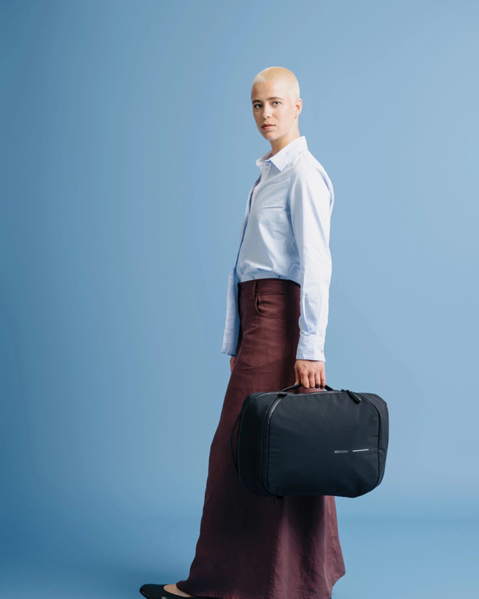 Sac à dos anti-vol nylon recyclé à personnaliser - 8