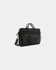 Sacoche ordinateur PU recyclé 14'' à personnaliser - Noir