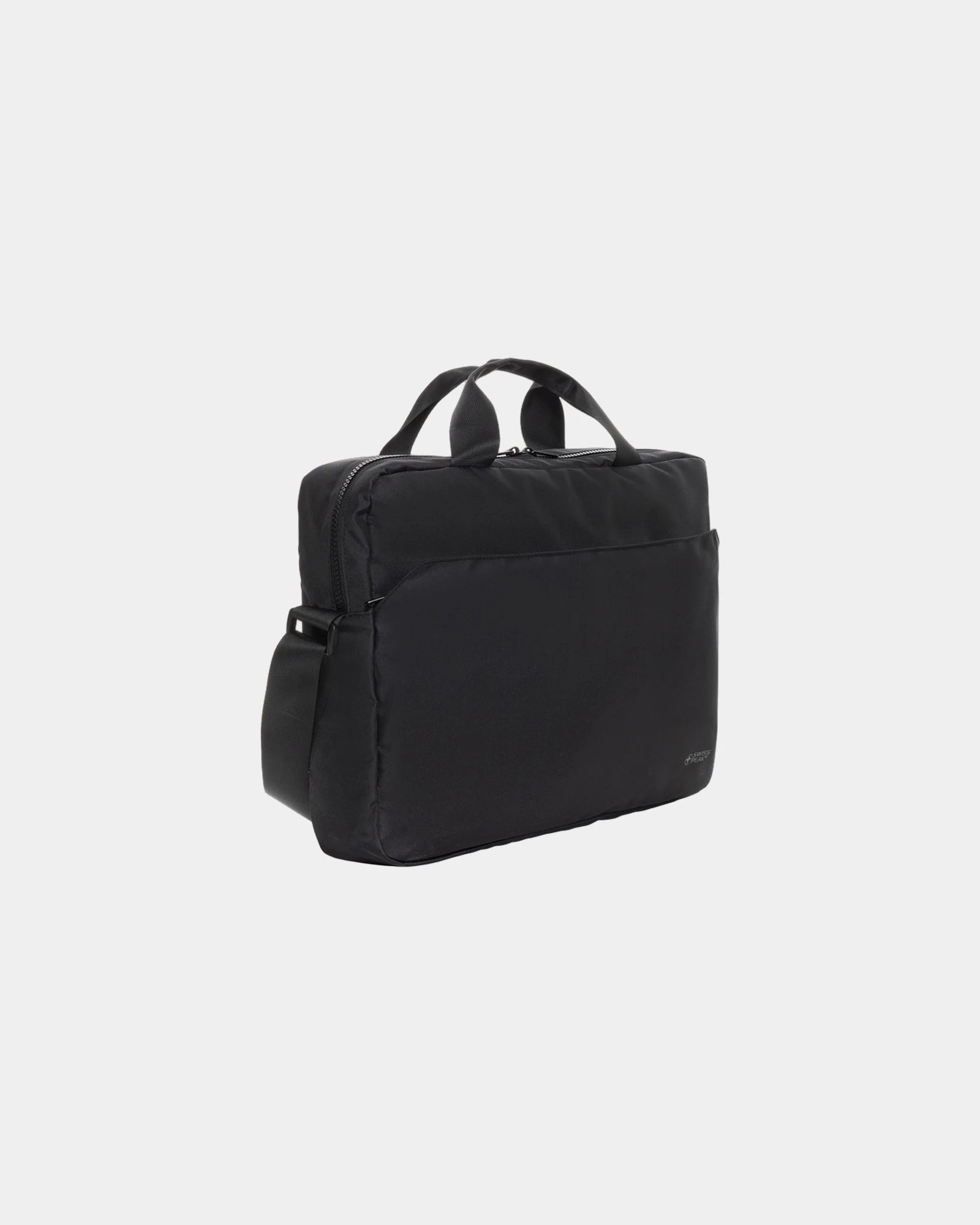 Sacoche ordinateur rPET AWARE™ Swiss Peak Essential à personnaliser - Noir