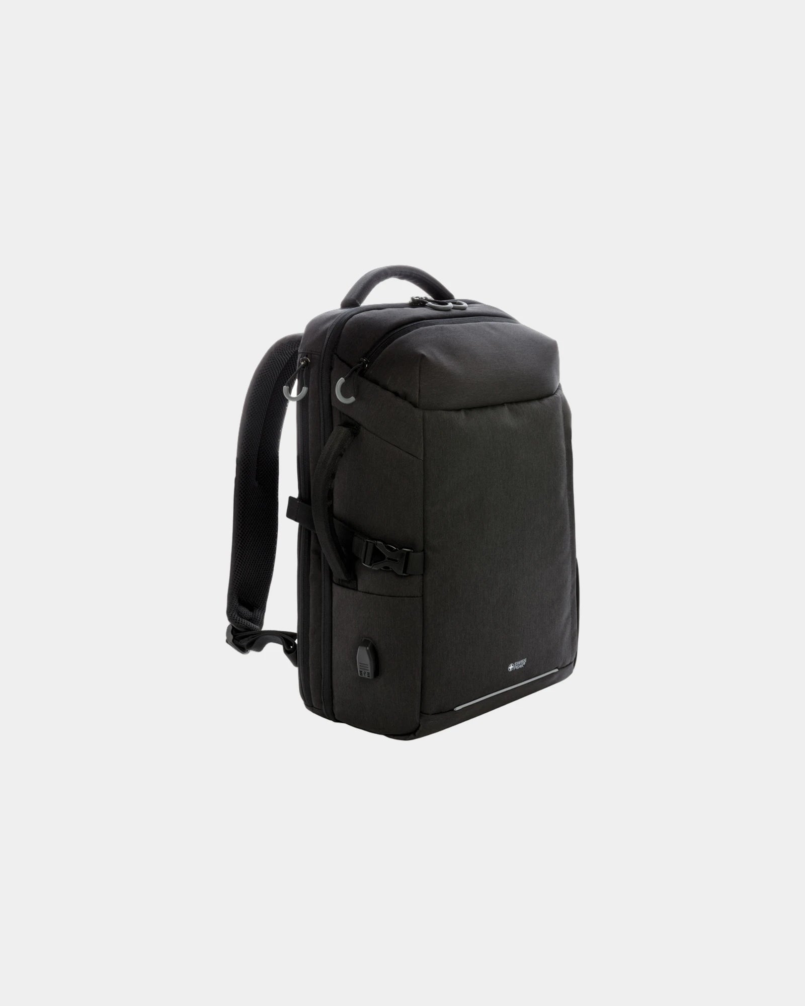 Sac à dos ordinateur rPET XXL à personnaliser - Noir
