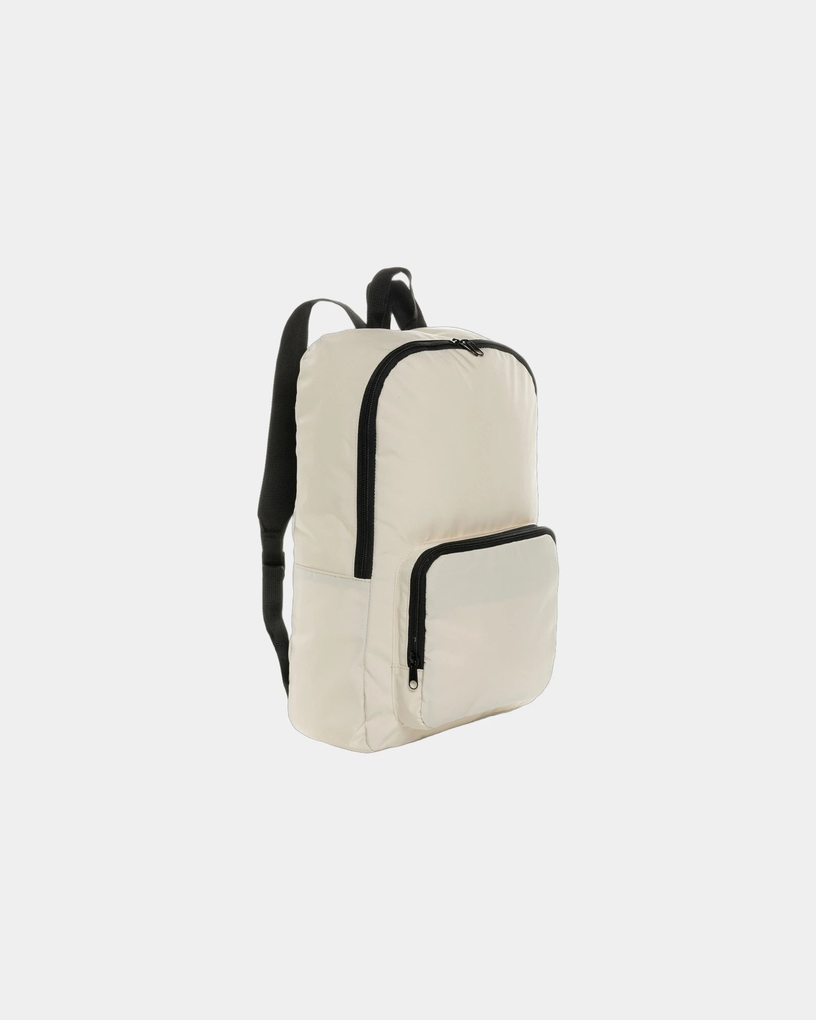 Sac à dos classique pliable rPET Dillon à personnaliser - Blanc Cassé