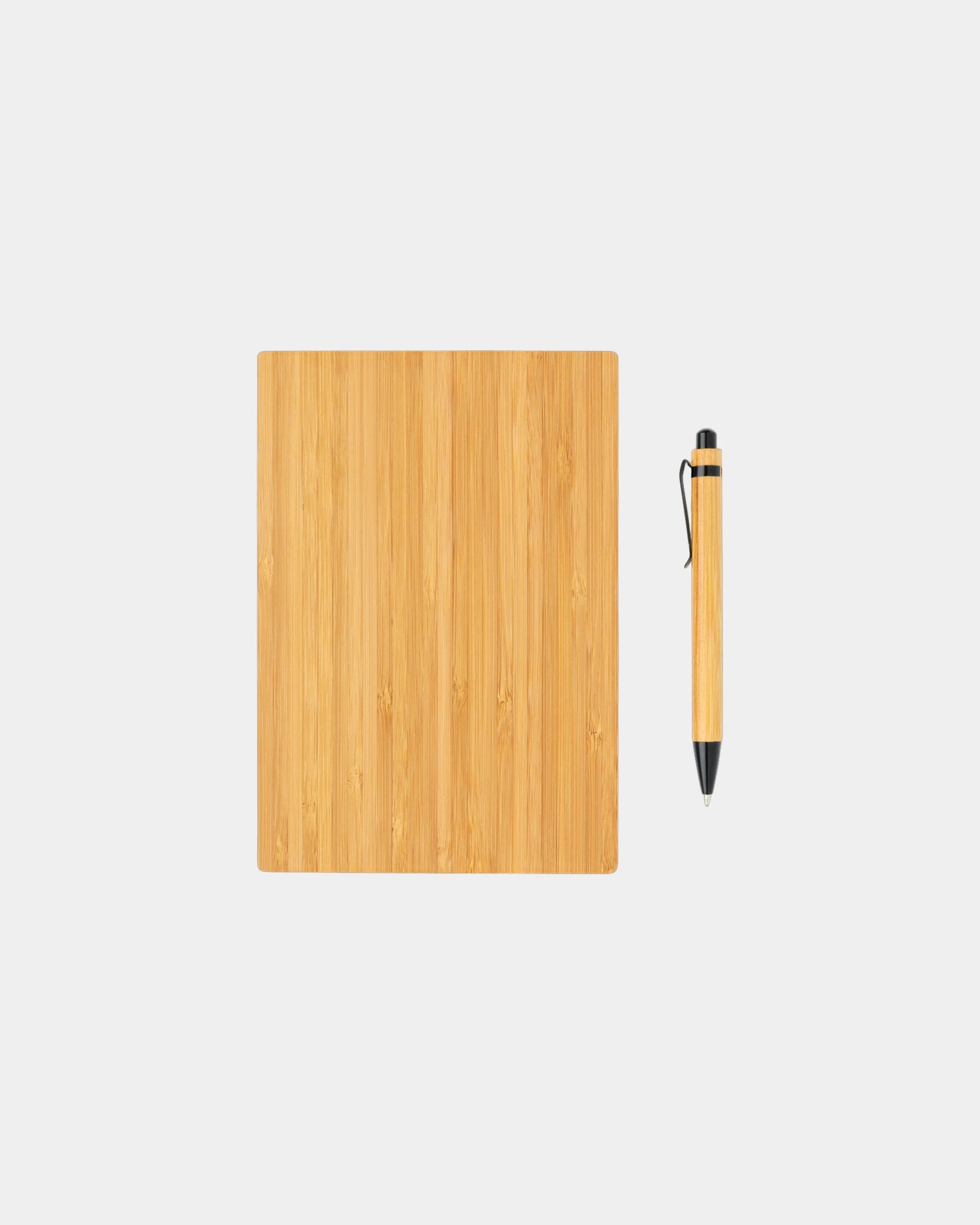 Carnet de notes A5 en bambou avec stylo à personnaliser - 3