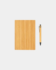 Carnet de notes A5 en bambou avec stylo à personnaliser - 3