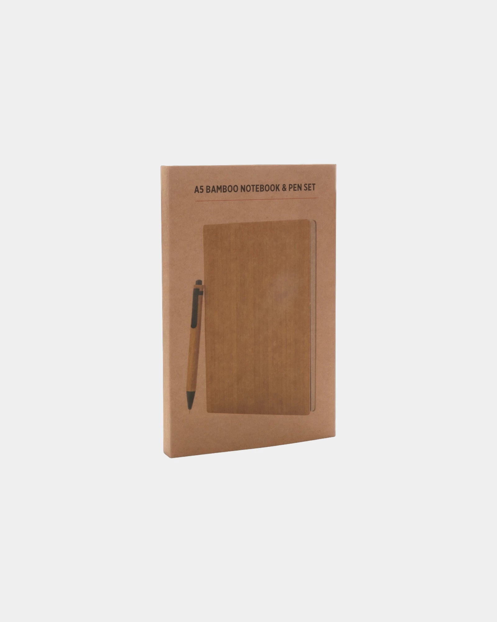 Carnet de notes A5 en bambou avec stylo à personnaliser - 5