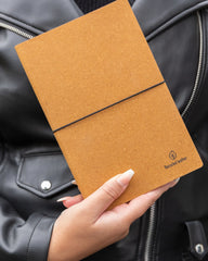 Carnet de notes A5 cuir recyclé à personnaliser - 21