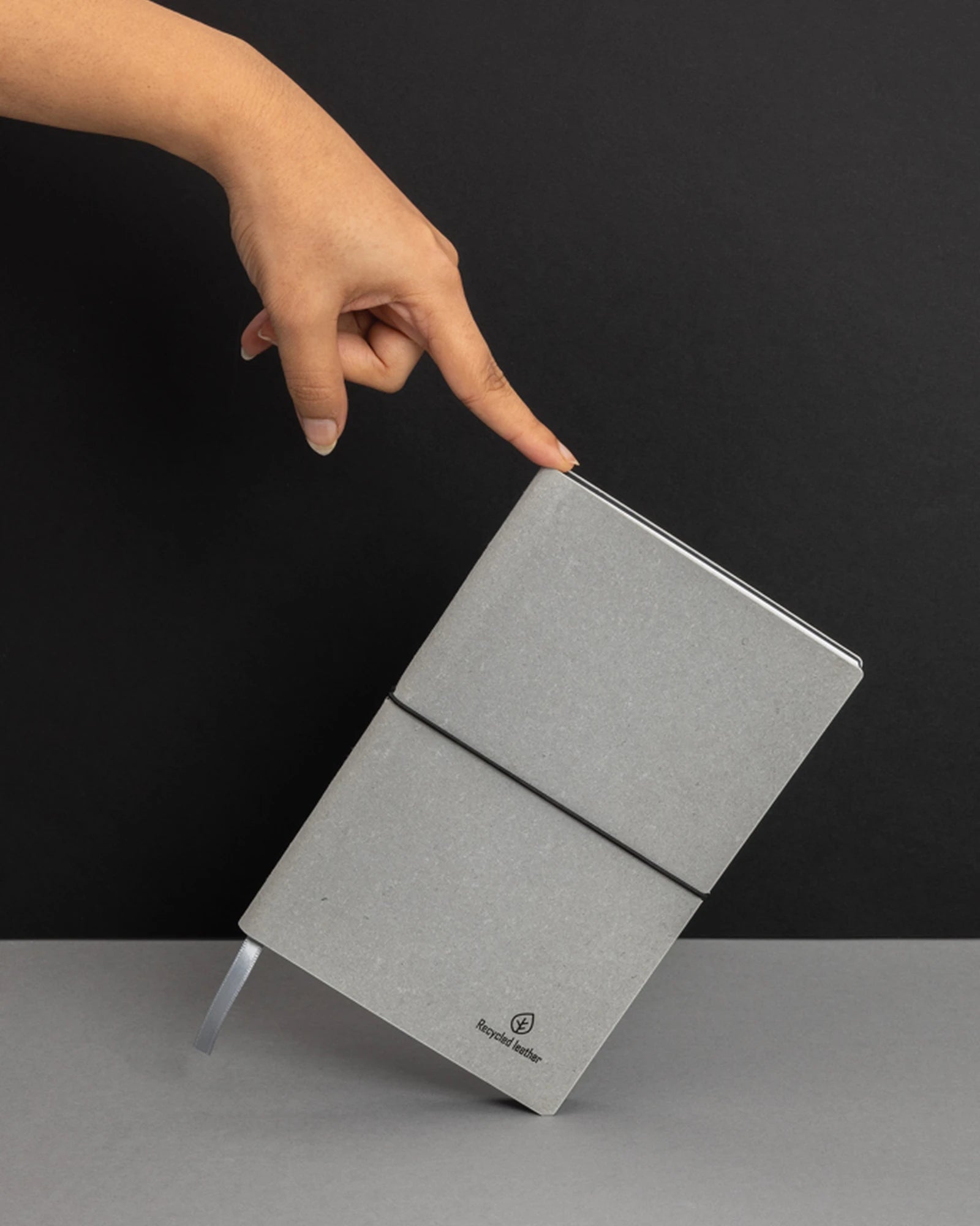 Carnet de notes A5 cuir recyclé à personnaliser - 5