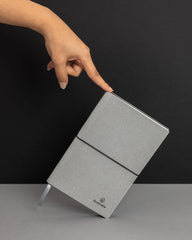 Carnet de notes A5 cuir recyclé à personnaliser - 5