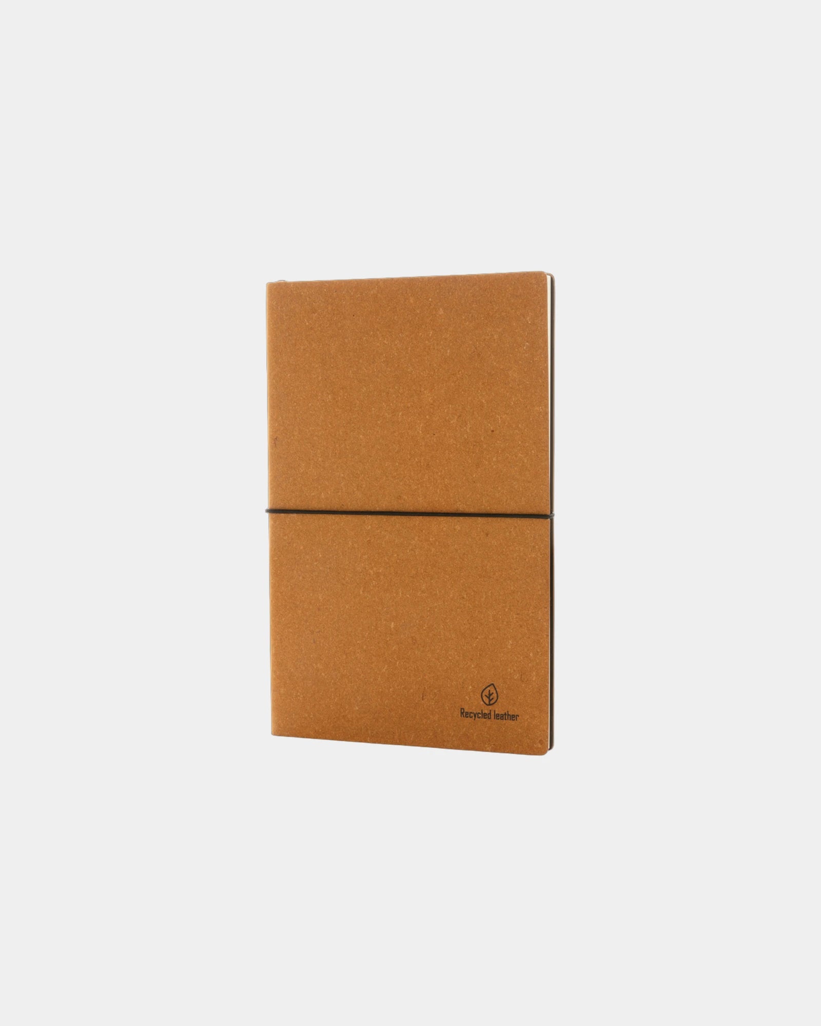 Carnet de notes A5 cuir recyclé à personnaliser - Marron