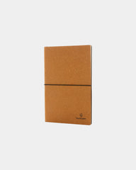 Carnet de notes A5 cuir recyclé à personnaliser - Marron