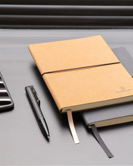 Carnet de notes A5 cuir recyclé à personnaliser - 22