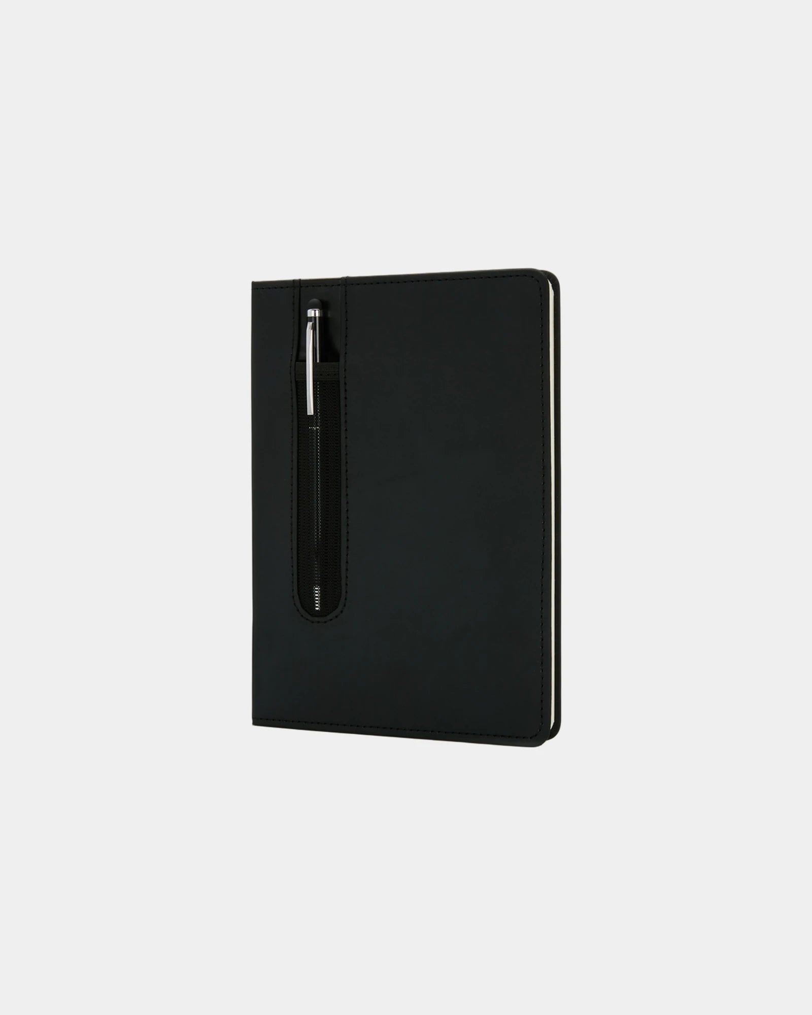 Carnet A5 PU avec stylo tactile à personnaliser - Noir