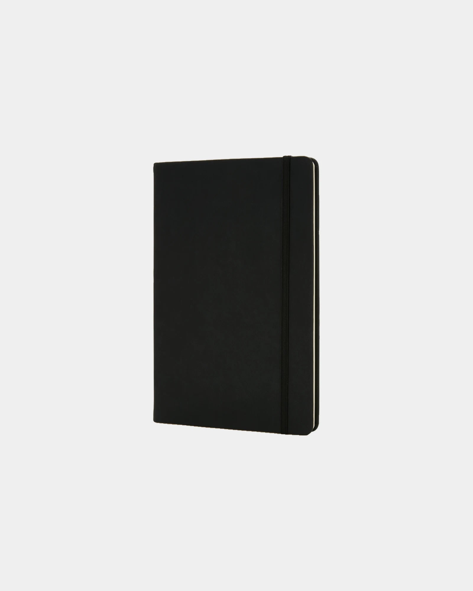 Carnet A5 couverture rigide PU à personnaliser - Noir