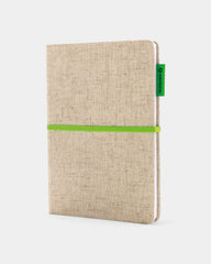 Carnet A5 en jute et bambou à personnaliser - 1
