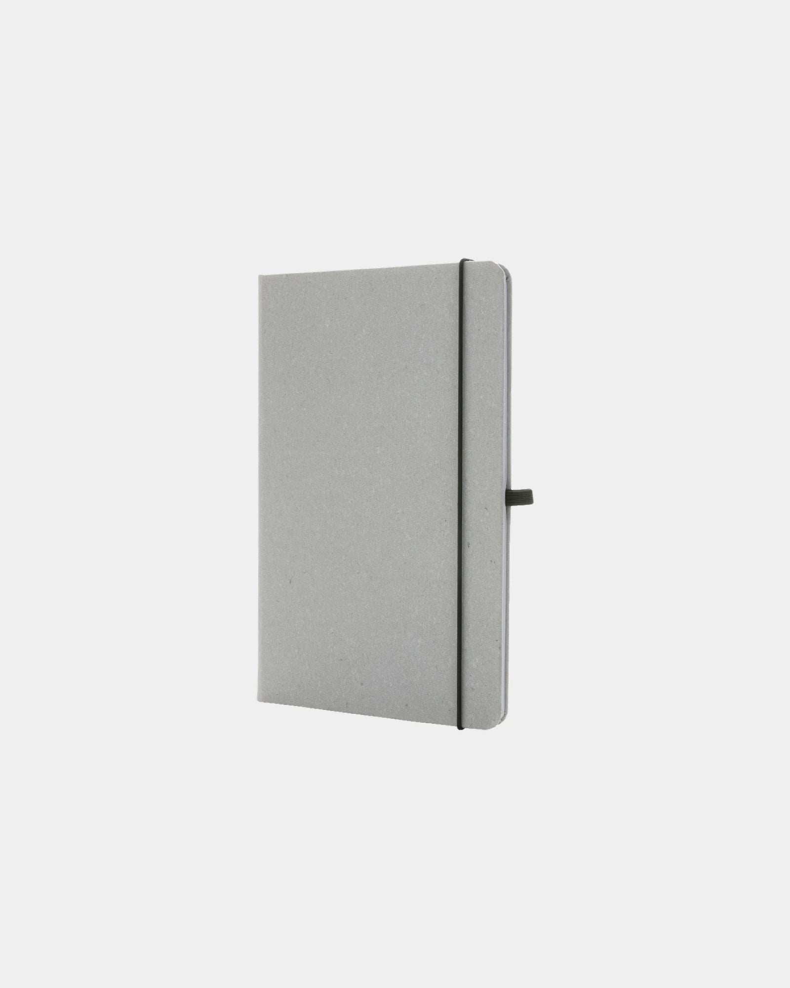 Carnet A5 cuir recyclé GRS à personnaliser - Gris Clair