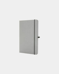 Carnet A5 cuir recyclé GRS à personnaliser - Gris Clair