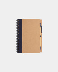Cahier à spirales kraft avec stylo à personnaliser - 2