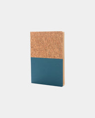 Carnet A5 liège et kraft à personnaliser - Bleu