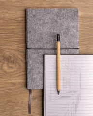 Cahier A5 feutre recyclé certifié GRS à personnaliser - 5