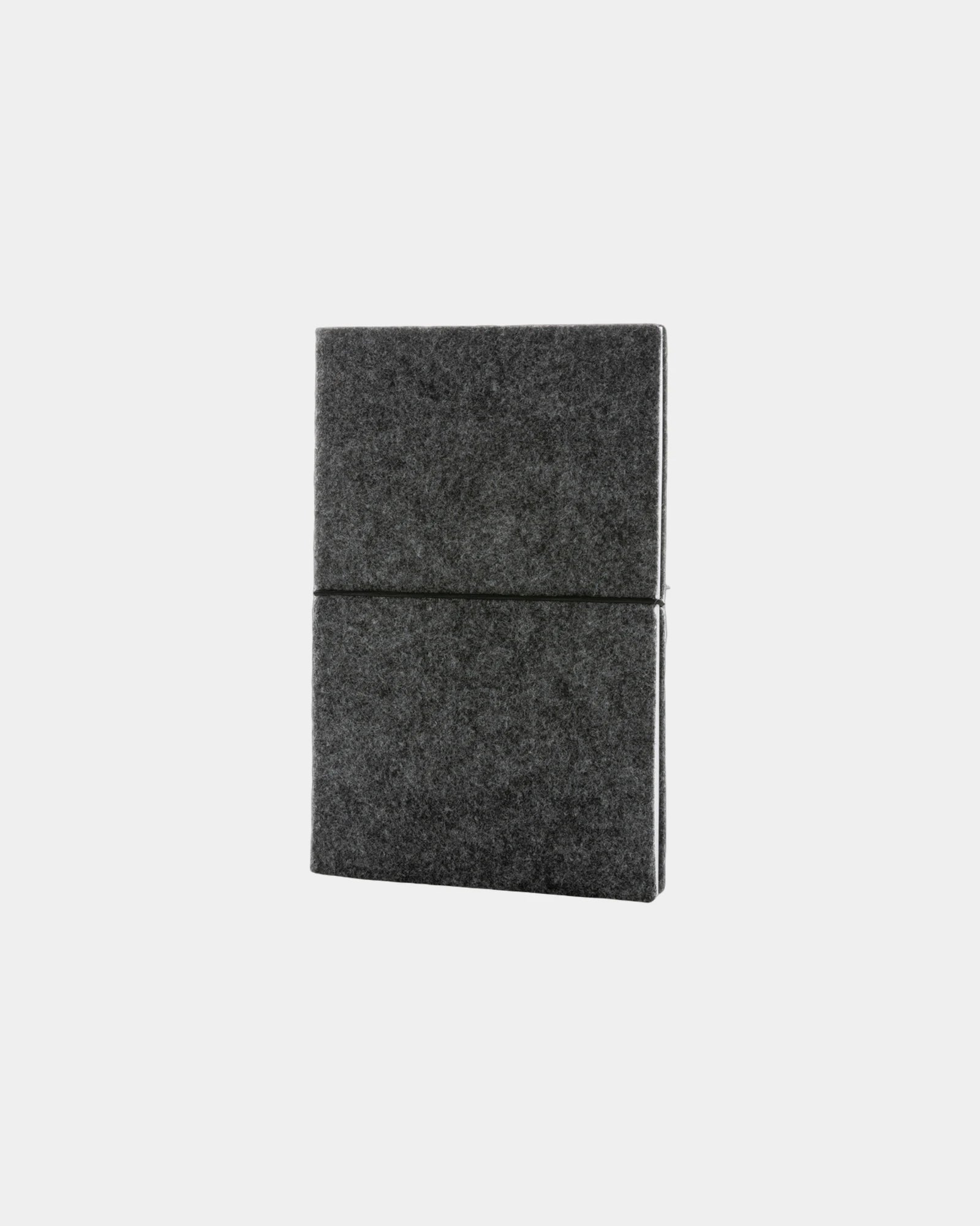 Cahier A5 feutre recyclé certifié GRS à personnaliser - Noir