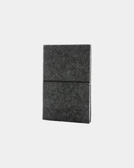 Cahier A5 feutre recyclé certifié GRS à personnaliser - Noir