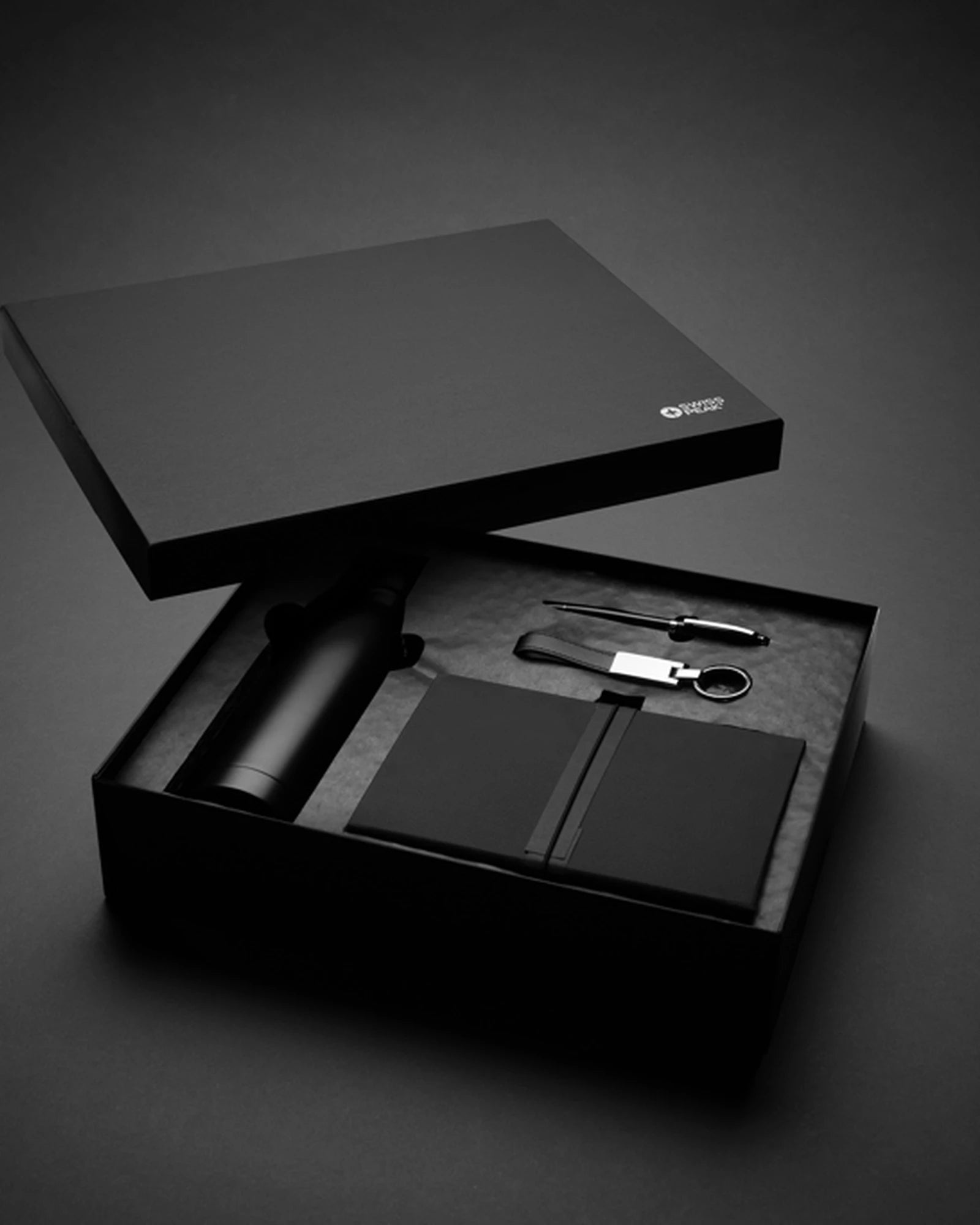 Set cadeau d'affaires luxe avec bouteille à personnaliser - 9