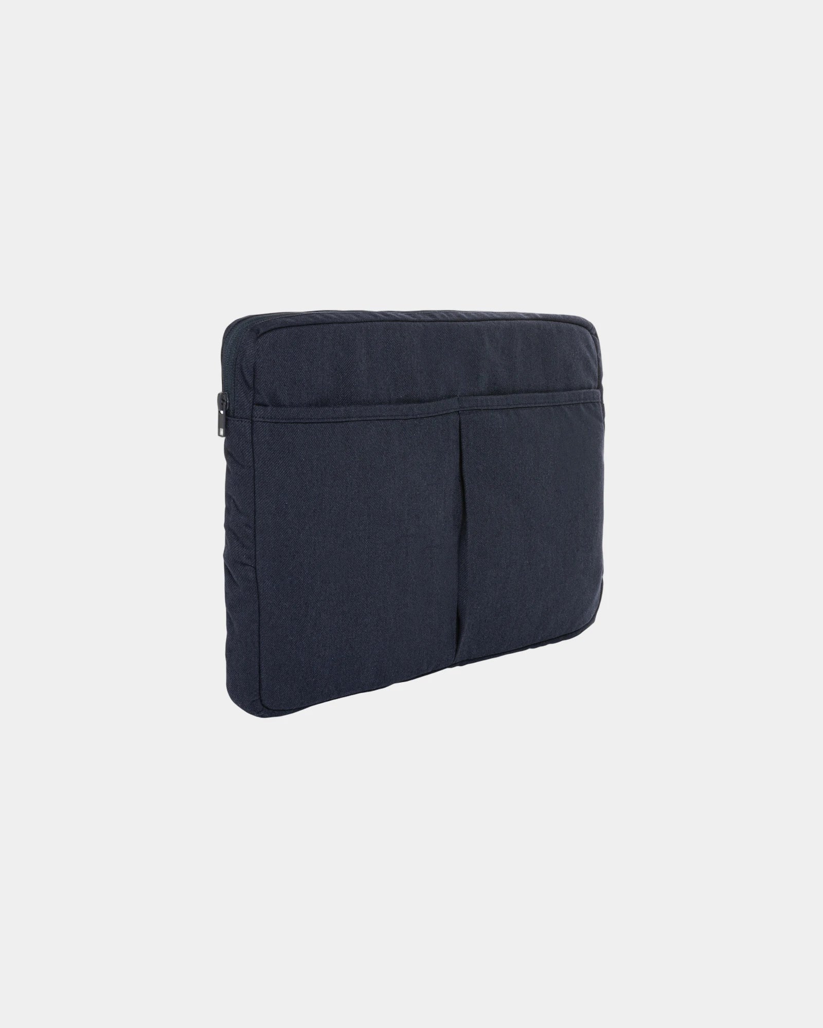 Pochette ordinateur coton recyclé AWARE™ 15,6'' à personnaliser - Bleu Marine