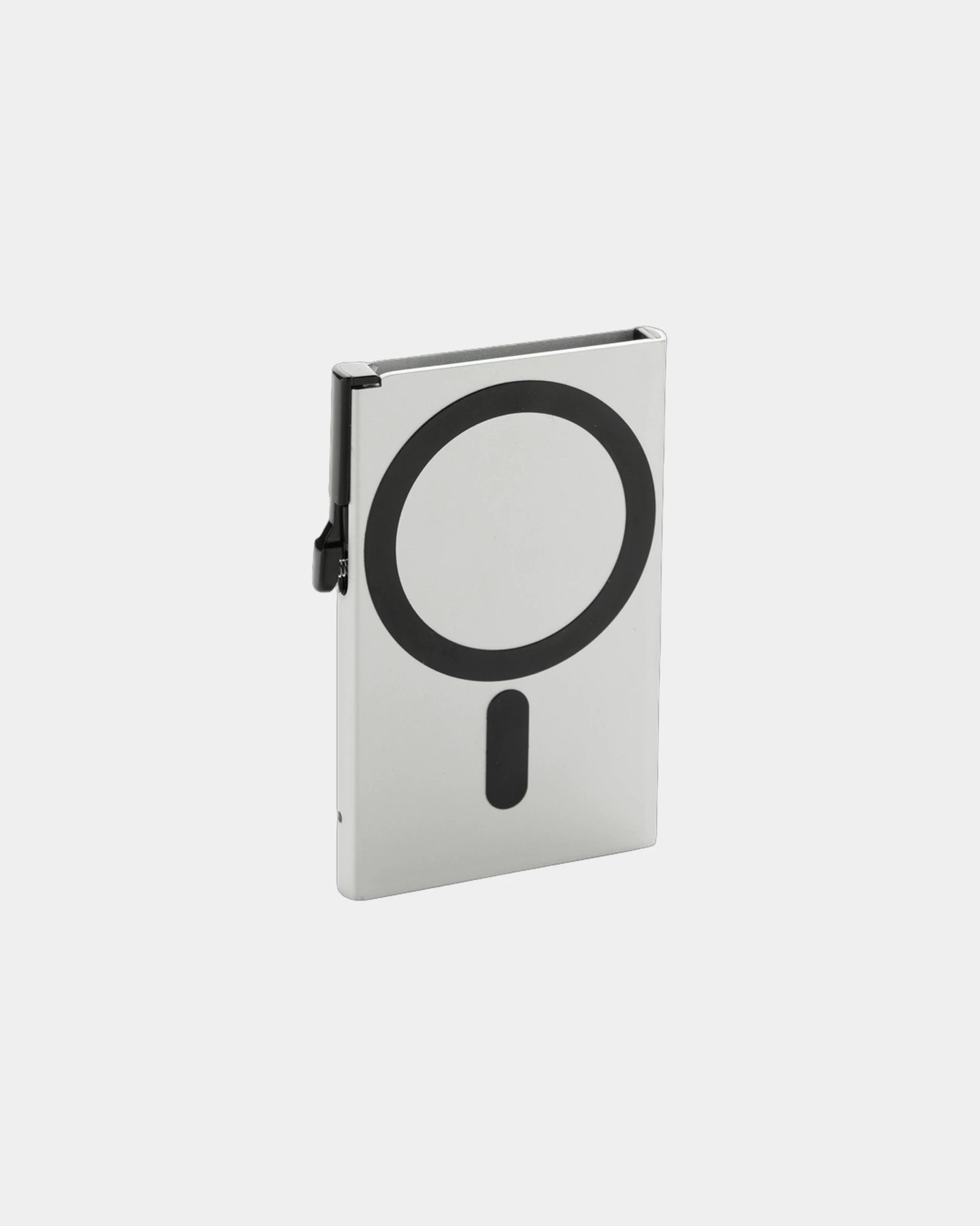 Porte-cartes magnétique aluminium à personnaliser - Argent