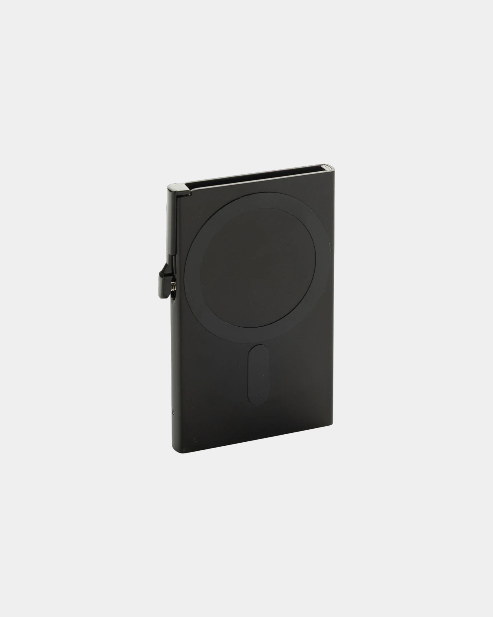 Porte-cartes magnétique aluminium à personnaliser - Noir