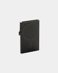 Porte-cartes magnétique aluminium à personnaliser - Noir