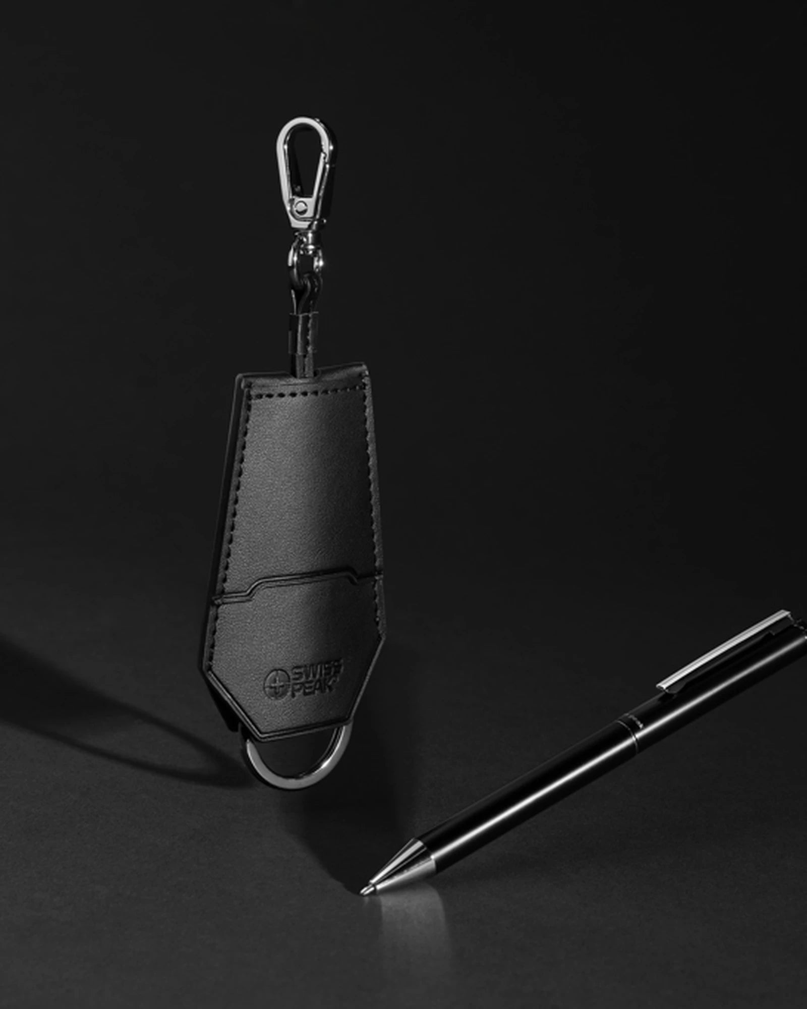 Set porte-clés et stylo en PU recyclé à personnaliser - 7
