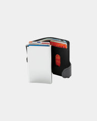 Porte-cartes aluminium PU noir à personnaliser - 2