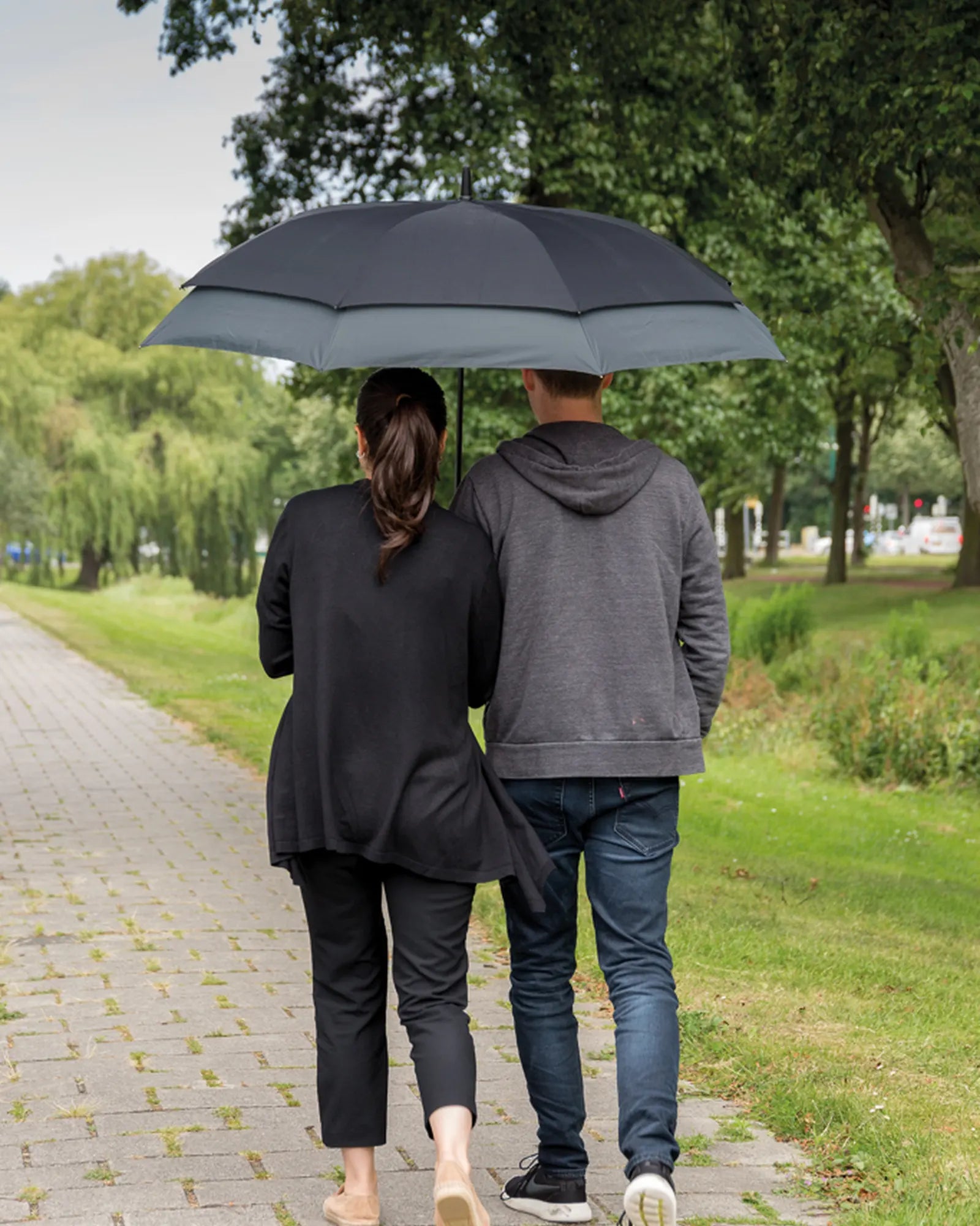 Parapluie extensible rPET 27 pouces à personnaliser - 5