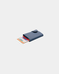 Porte-cartes aluminium anti RFID à personnaliser - Bleu