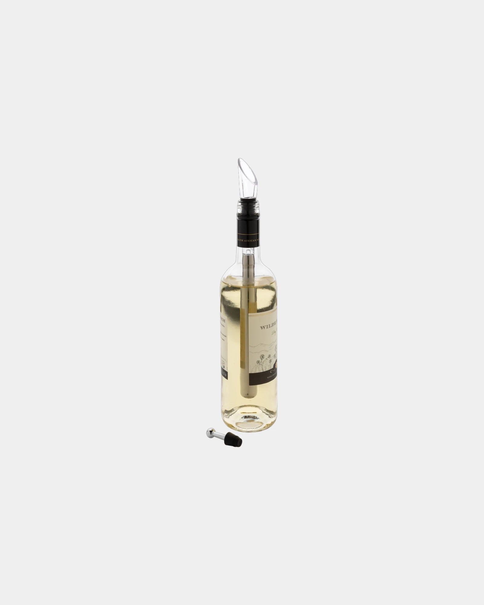 Tige rafraîchissante inox argent Vino à personnaliser - 2