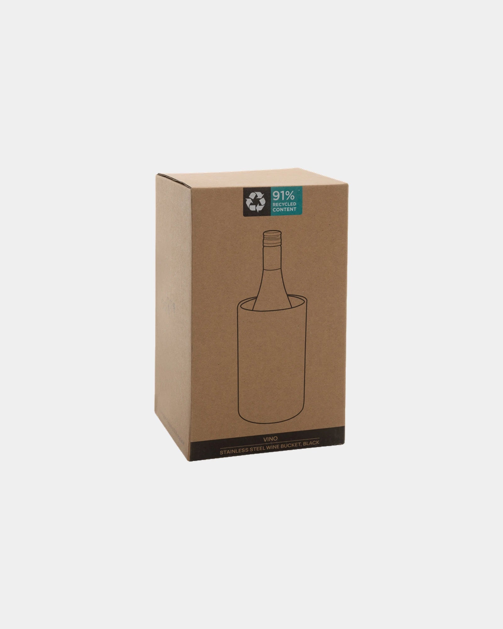Seau à vin recyclé acier inoxydable RCS Vino à personnaliser