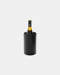 Seau à vin recyclé acier inoxydable RCS Vino à personnaliser - Noir