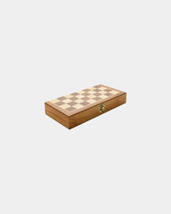 Jeu d'échecs pliable en bois à personnaliser