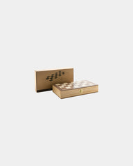 Jeu d'échecs pliable en bois à personnaliser