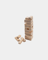 Jeu d’empilage de blocs de bois à personnaliser - Blanc